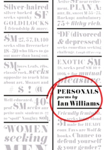 Personals, Poetry by Ian Williams